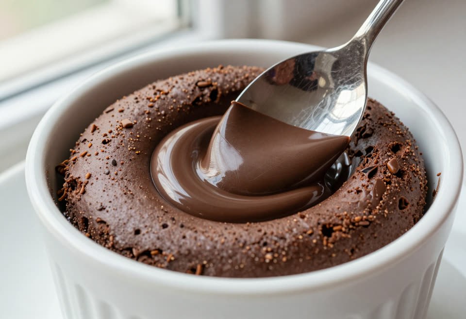 Brownie de taza en 2 minutos